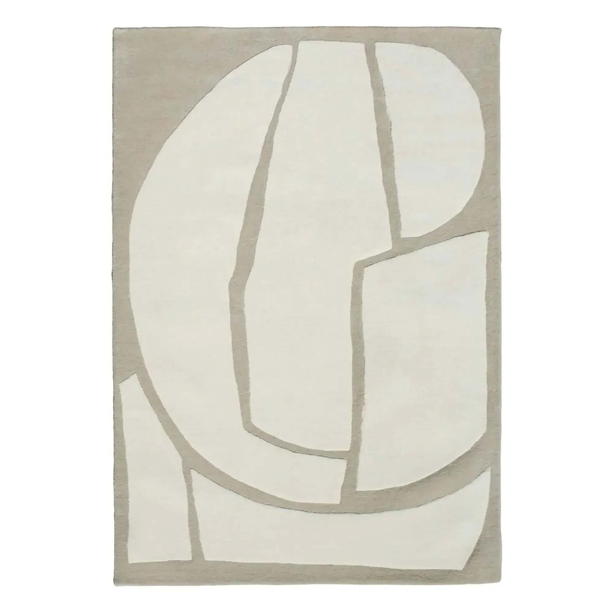 Sail Short Dense Pile Rug - Beige, Wool product