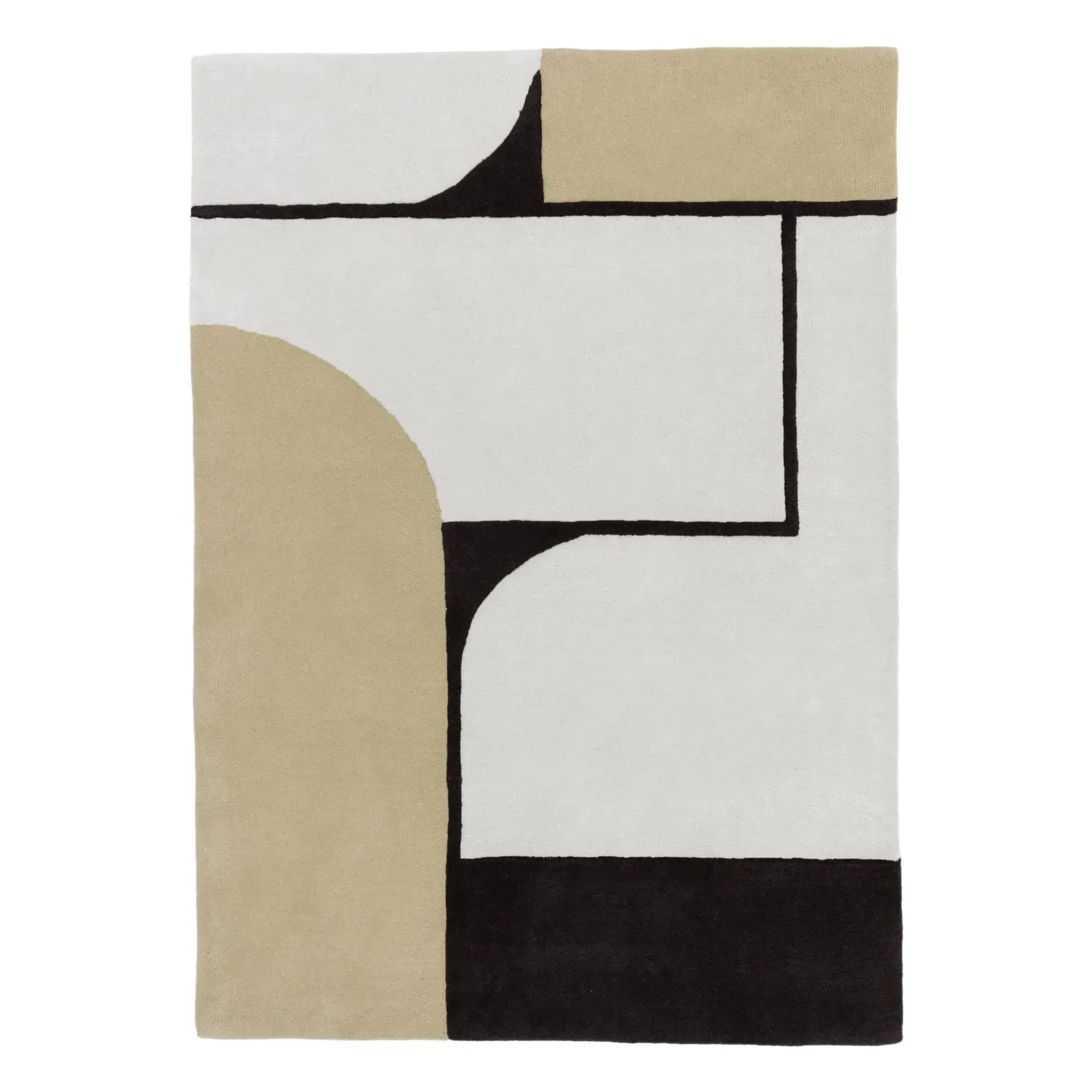 Strada Hand-Tufted Rug - Beige, Wool product