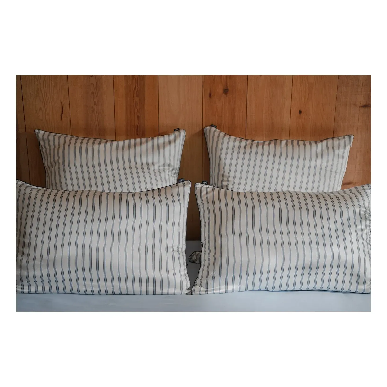 Striped Pillowcase - Blue, Mulberry Silk alternate view