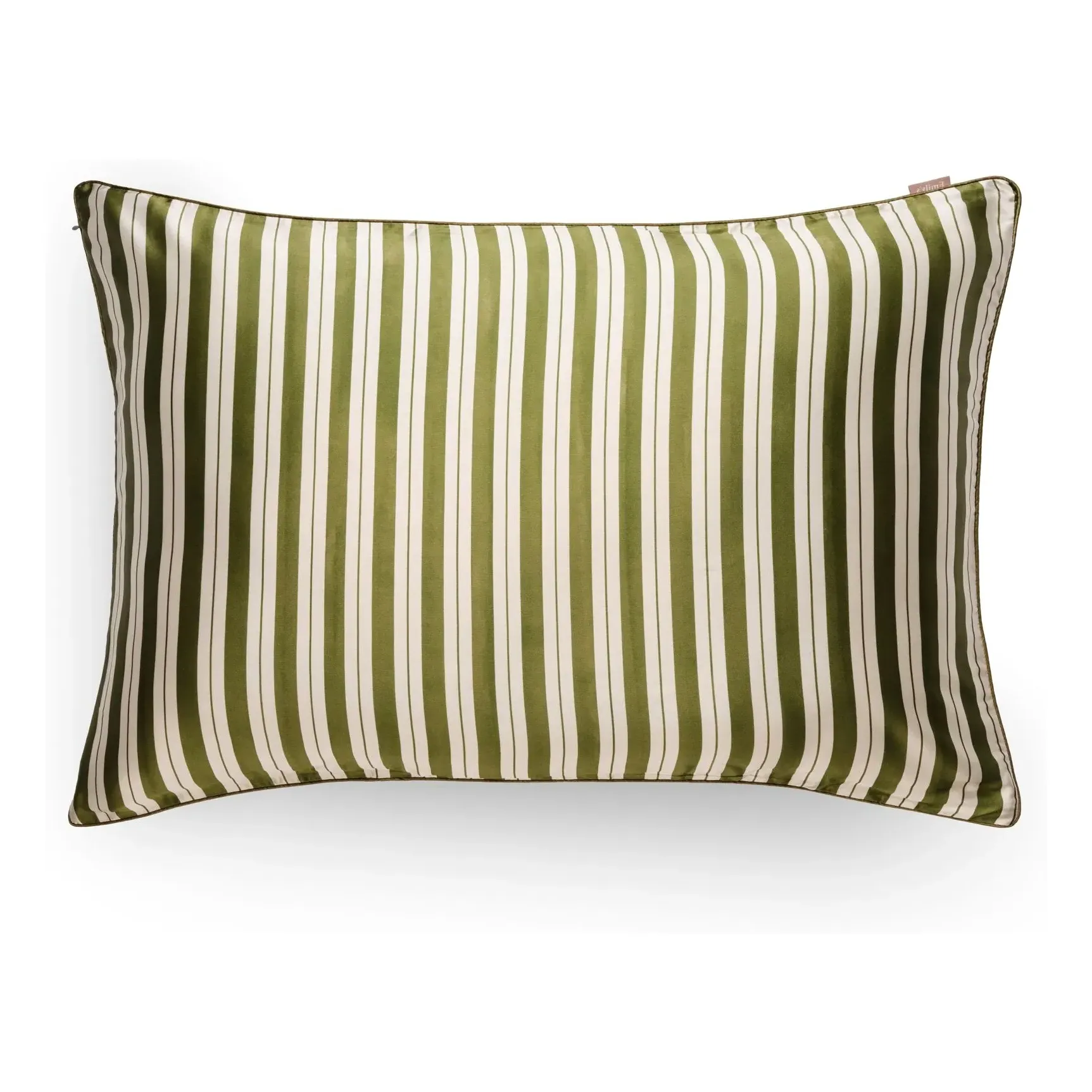 Stripes Printed Mulberry Silk Pillowcase - Green product