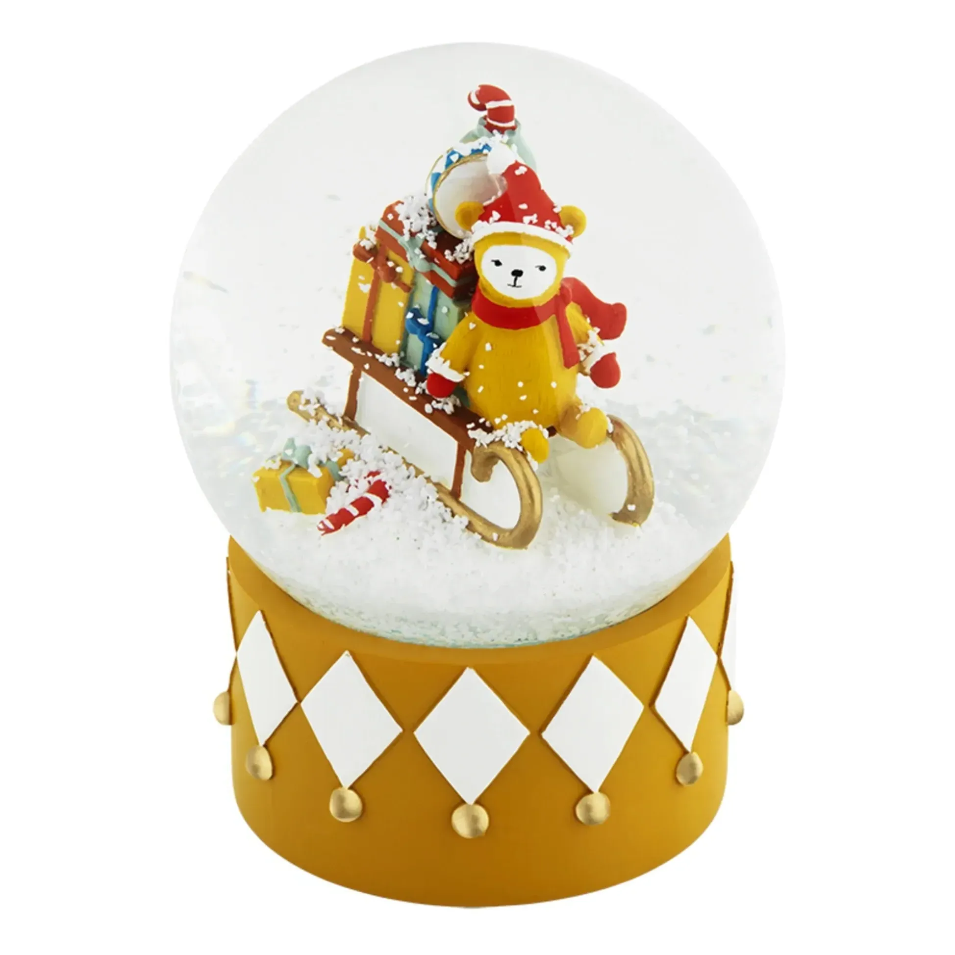 Sleigh Ride Snow Globe - Multicoloured, Polyresin product