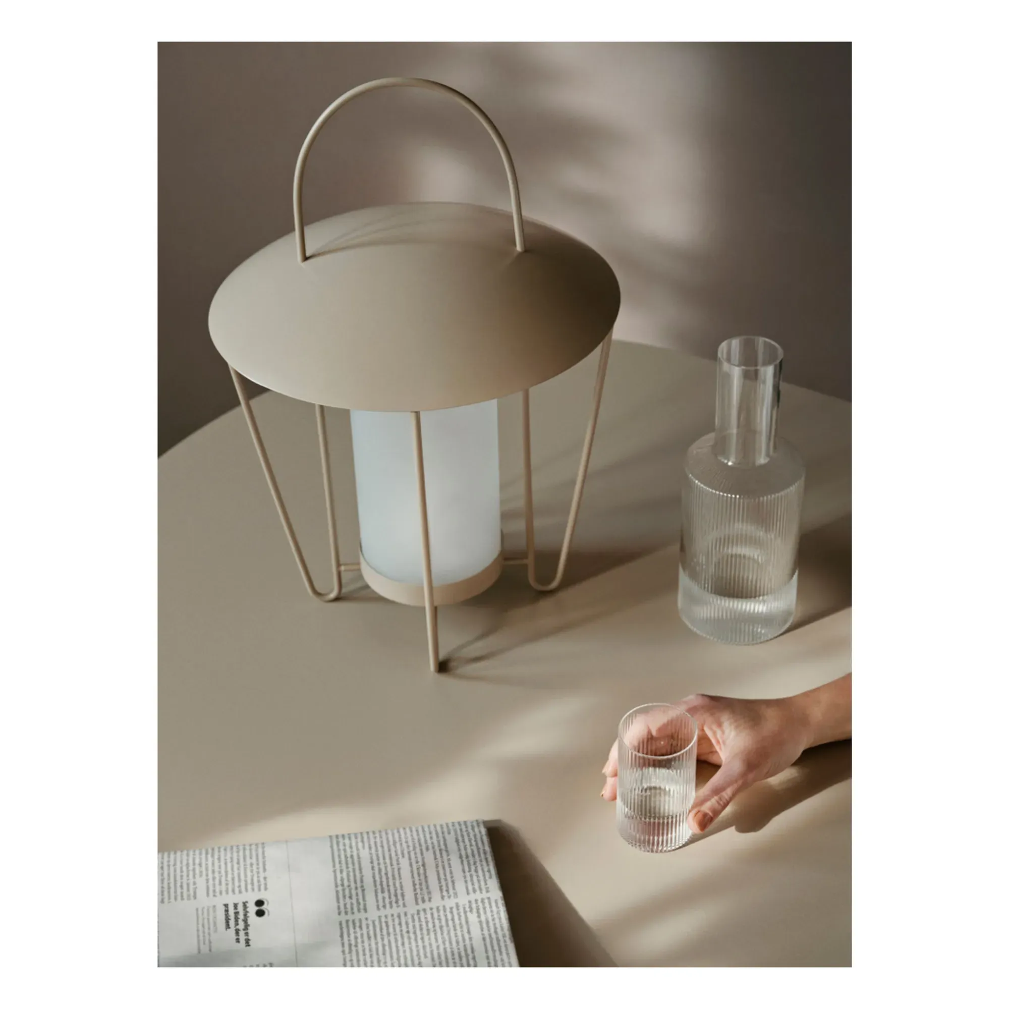 Abri Lantern Shelter - Beige, Stainless Steel product