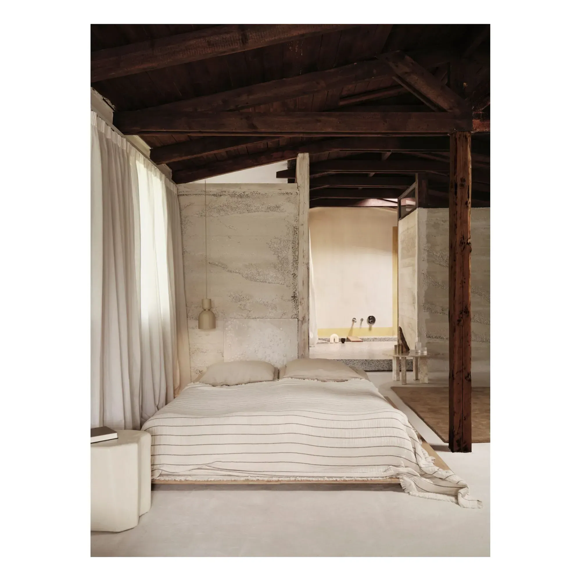 Aires Bedspread - Off-White, Organic Cotton alternate view