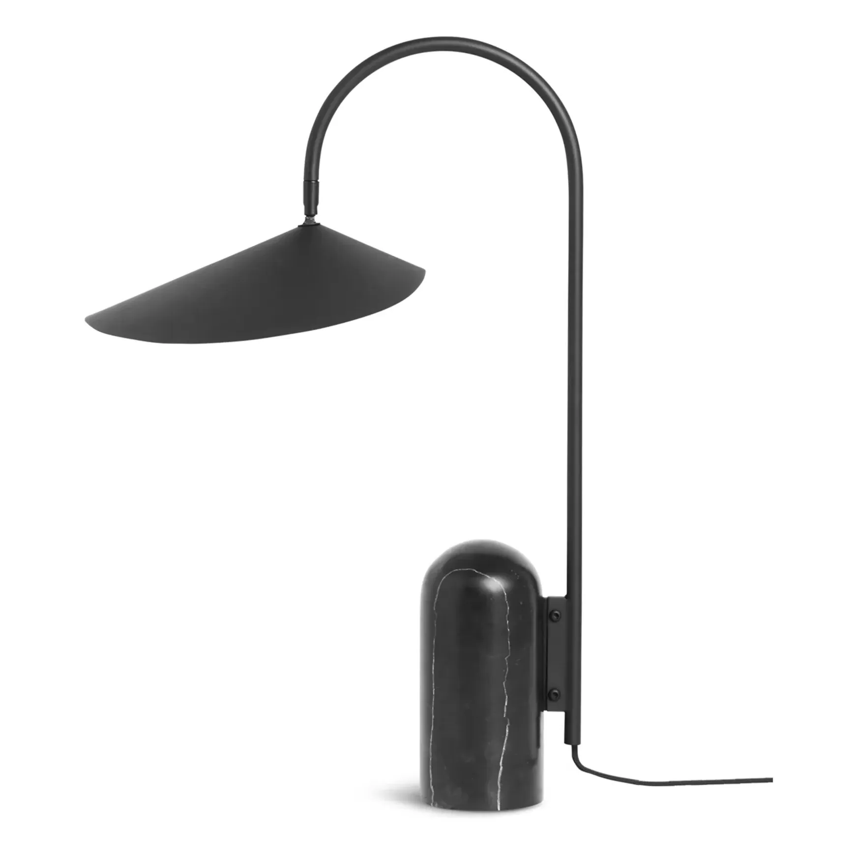 Arum Marble Table Lamp - Black, Steel product