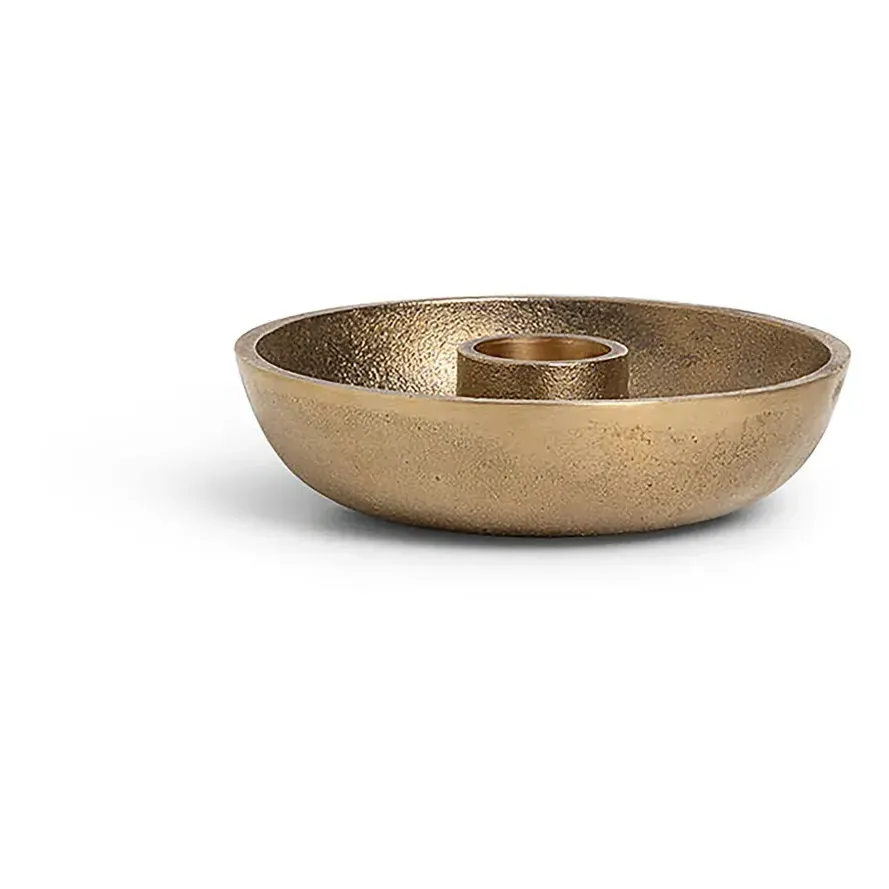 Bowl Candle Holder - Brass product