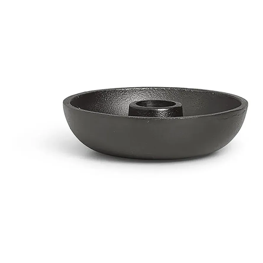 Bowl Recycled Aluminium Candle Holder - Black product
