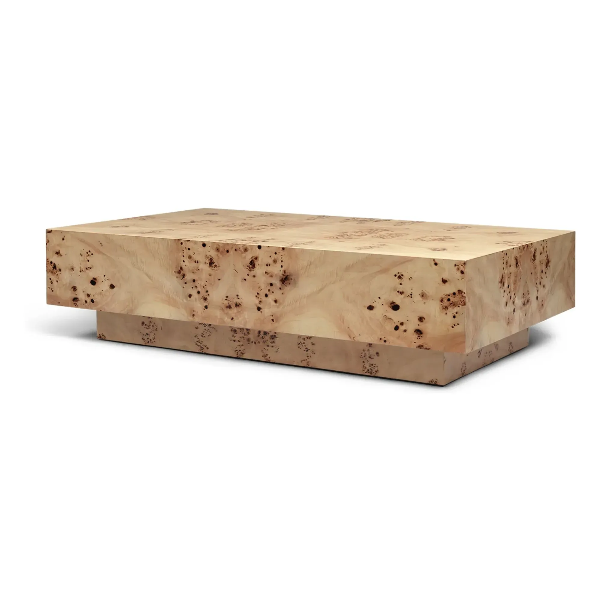Burl Coffee Table - Natural, Burl Wood Veneer product