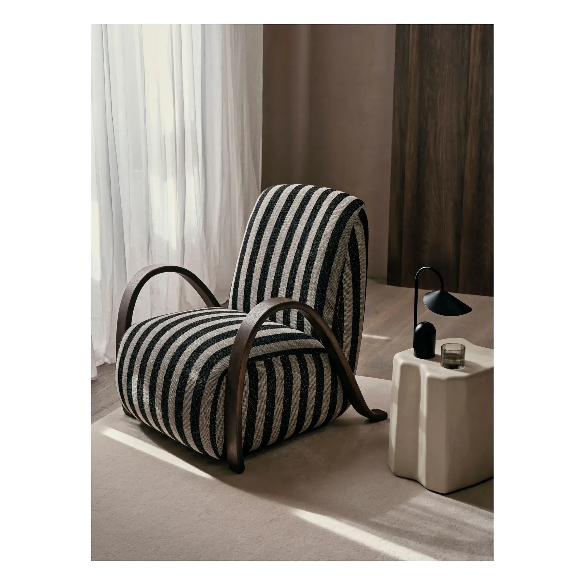 Buur Lounge Chair - Grey, Louisiana Fabric alternate view