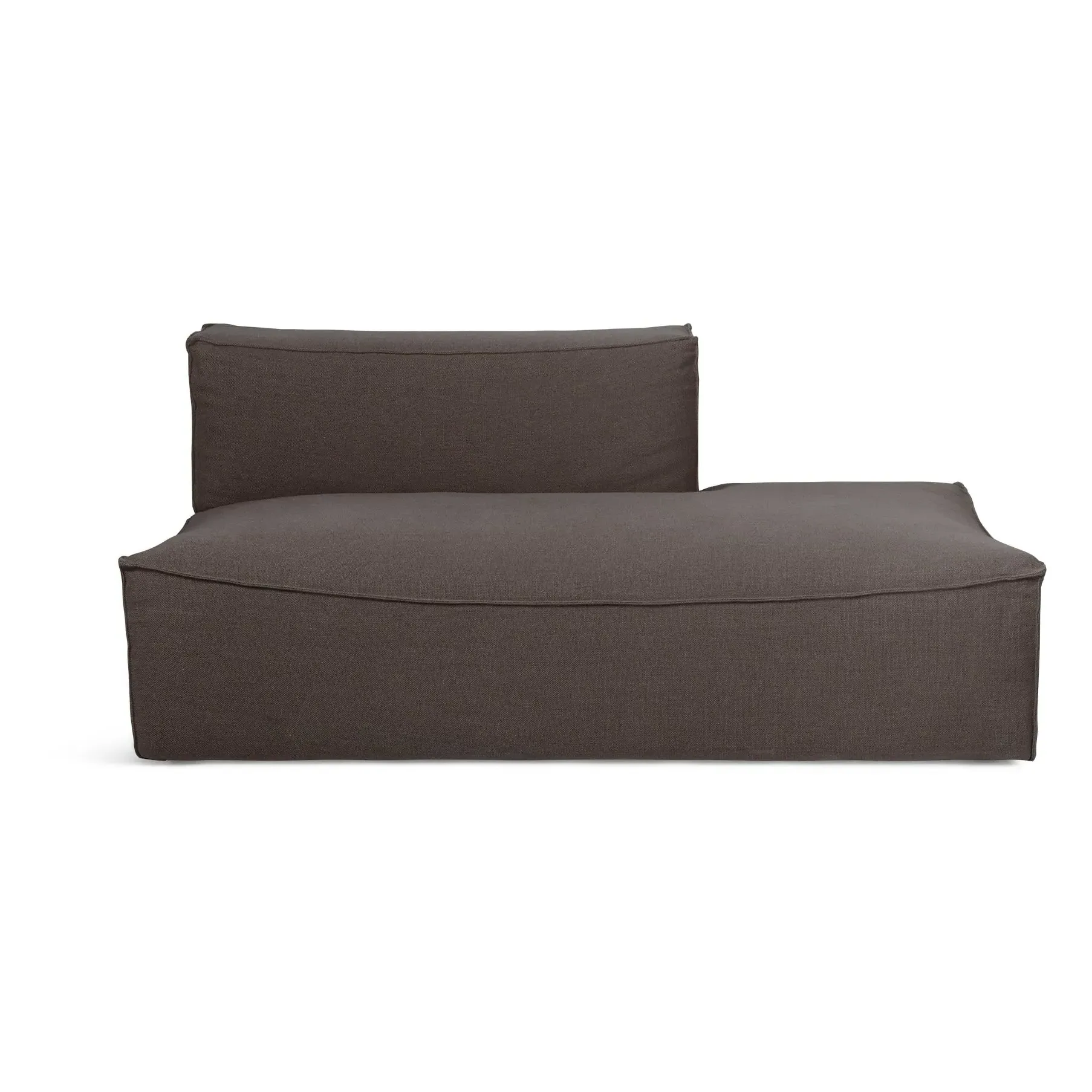 Catena Open End Left Modular Sofa - Brown, Linen-Cotton product