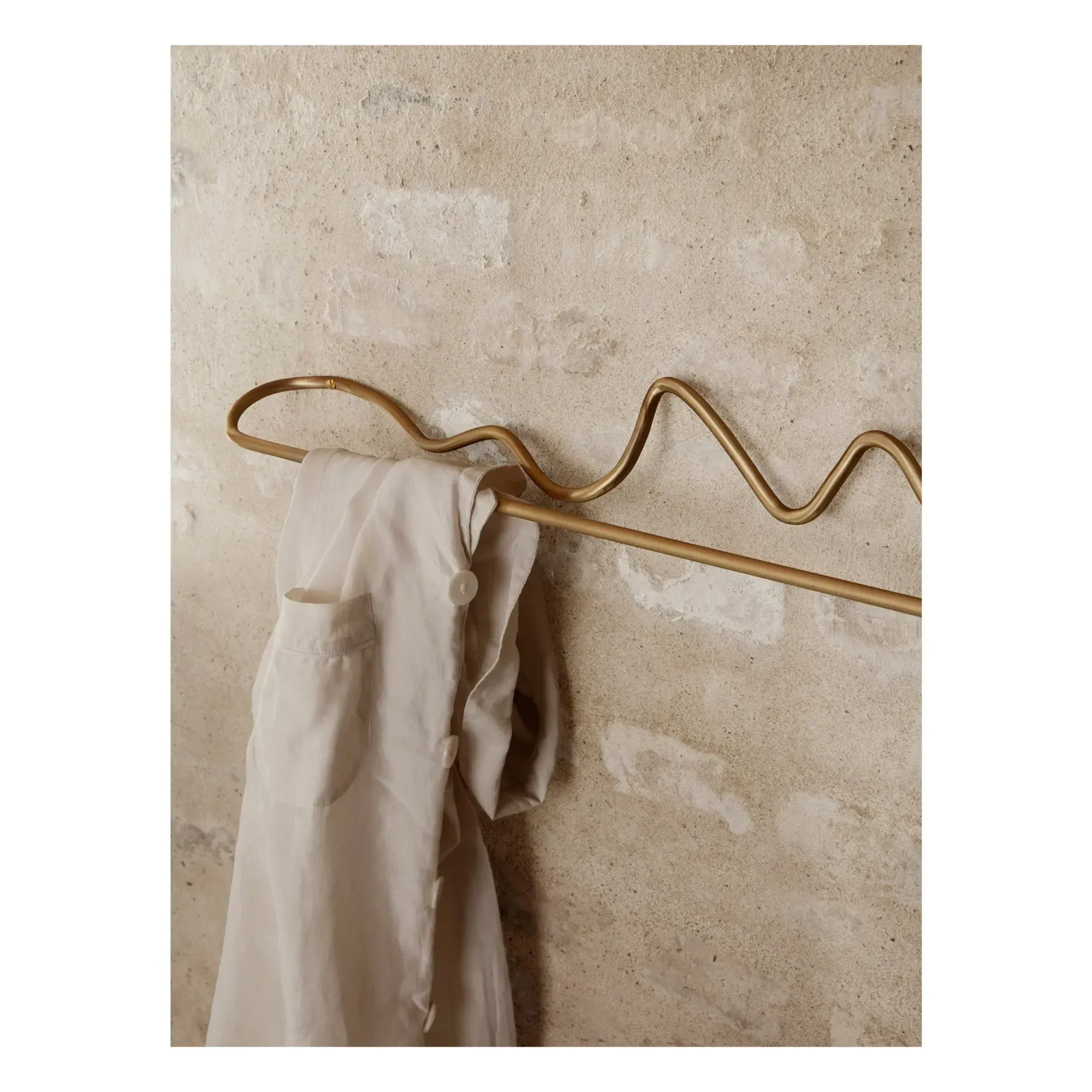 Curvature Towel Rack - Brass alternate view