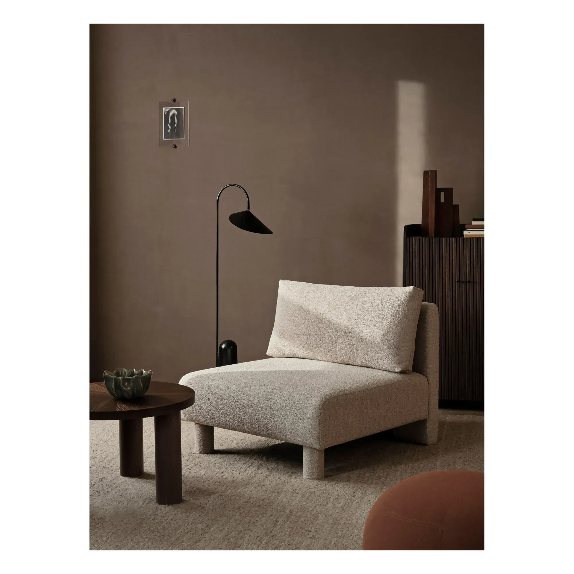 Dase Bouclé Center Sofa Module - Beige alternate view