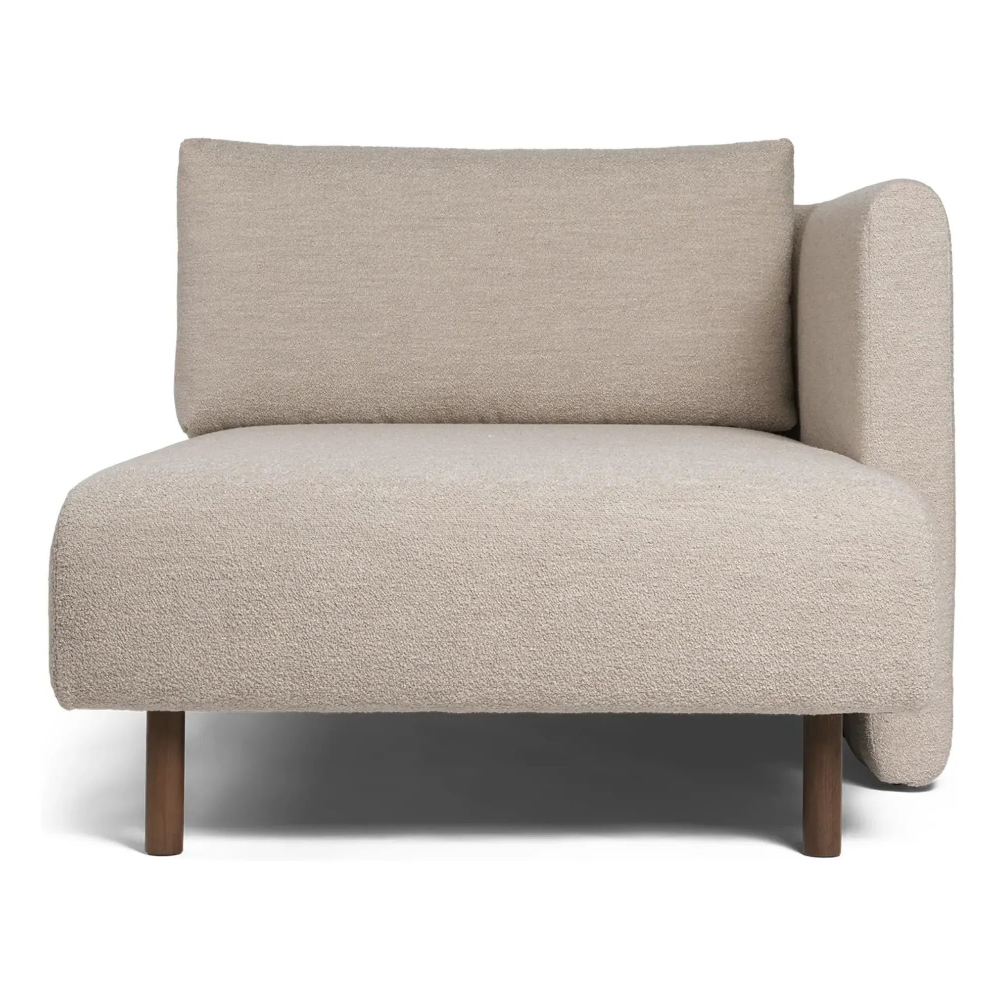 Dase Left-Hand Chaise Sofa - Beige, Bouclé product