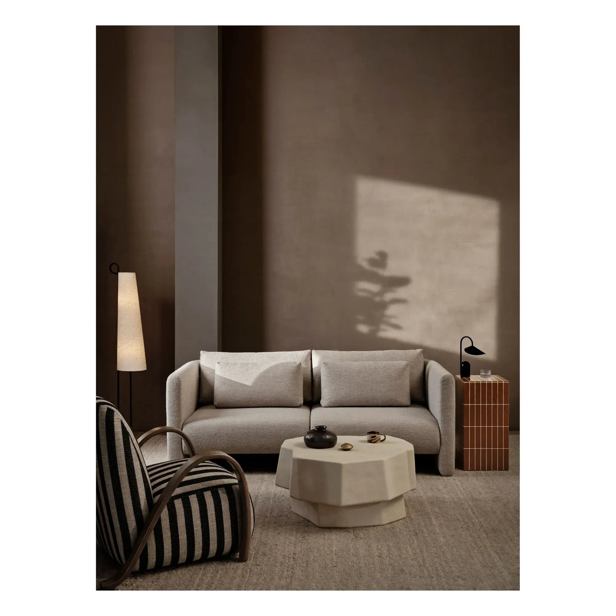 Dase Left Module Sofa - Beige, Bouclé alternate view
