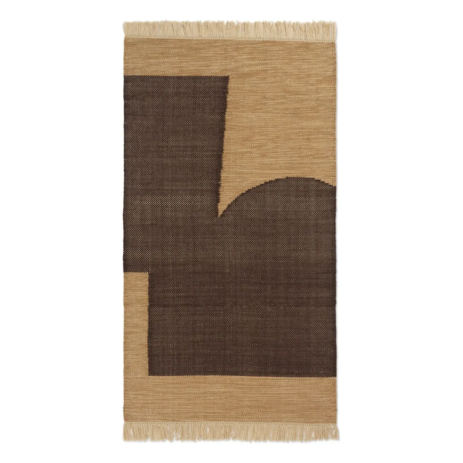 Forene Abstract Rug - Chocolate, Recycled PET product
