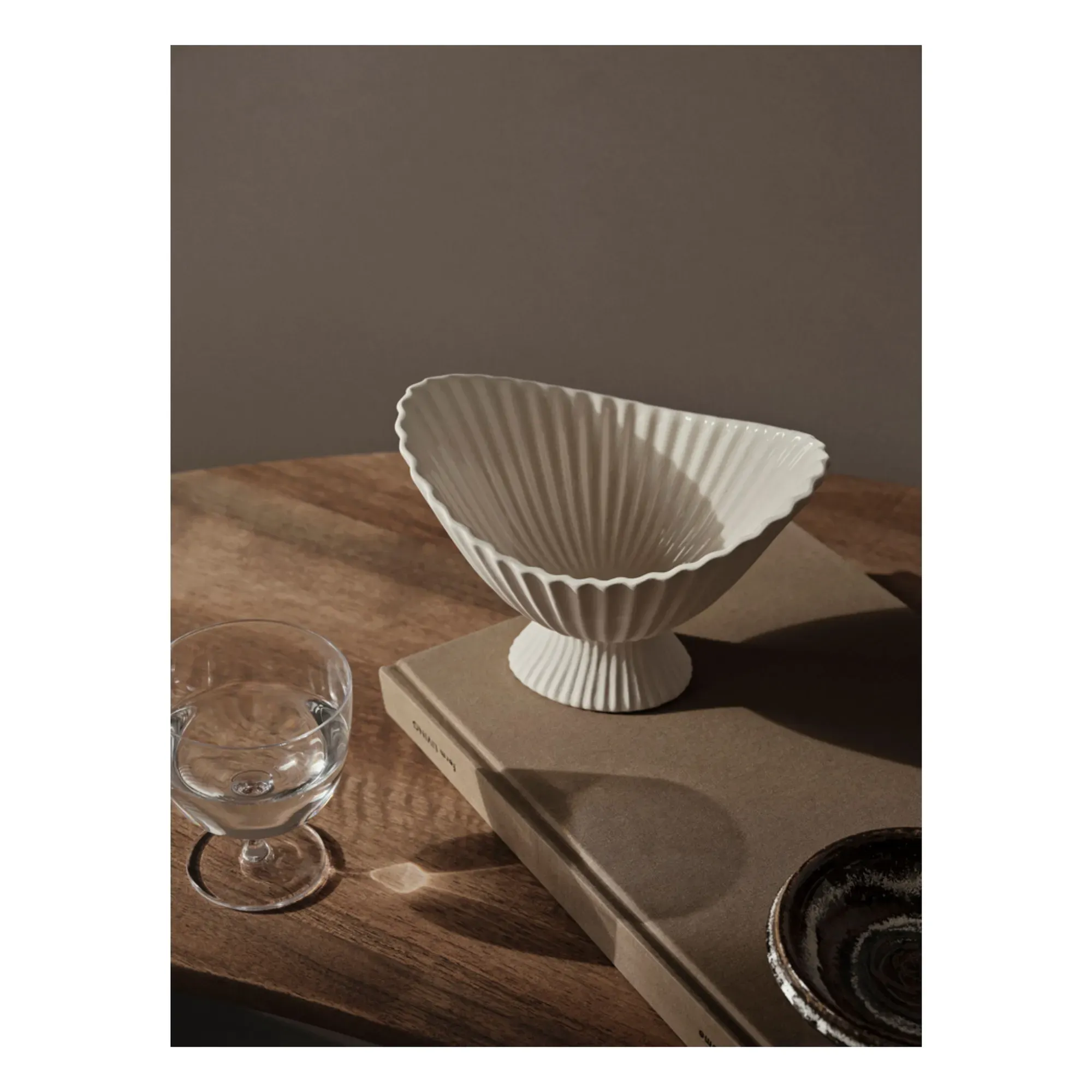 Fountain Ceramic Basket Bowl - Cream, Sandstone alternate view