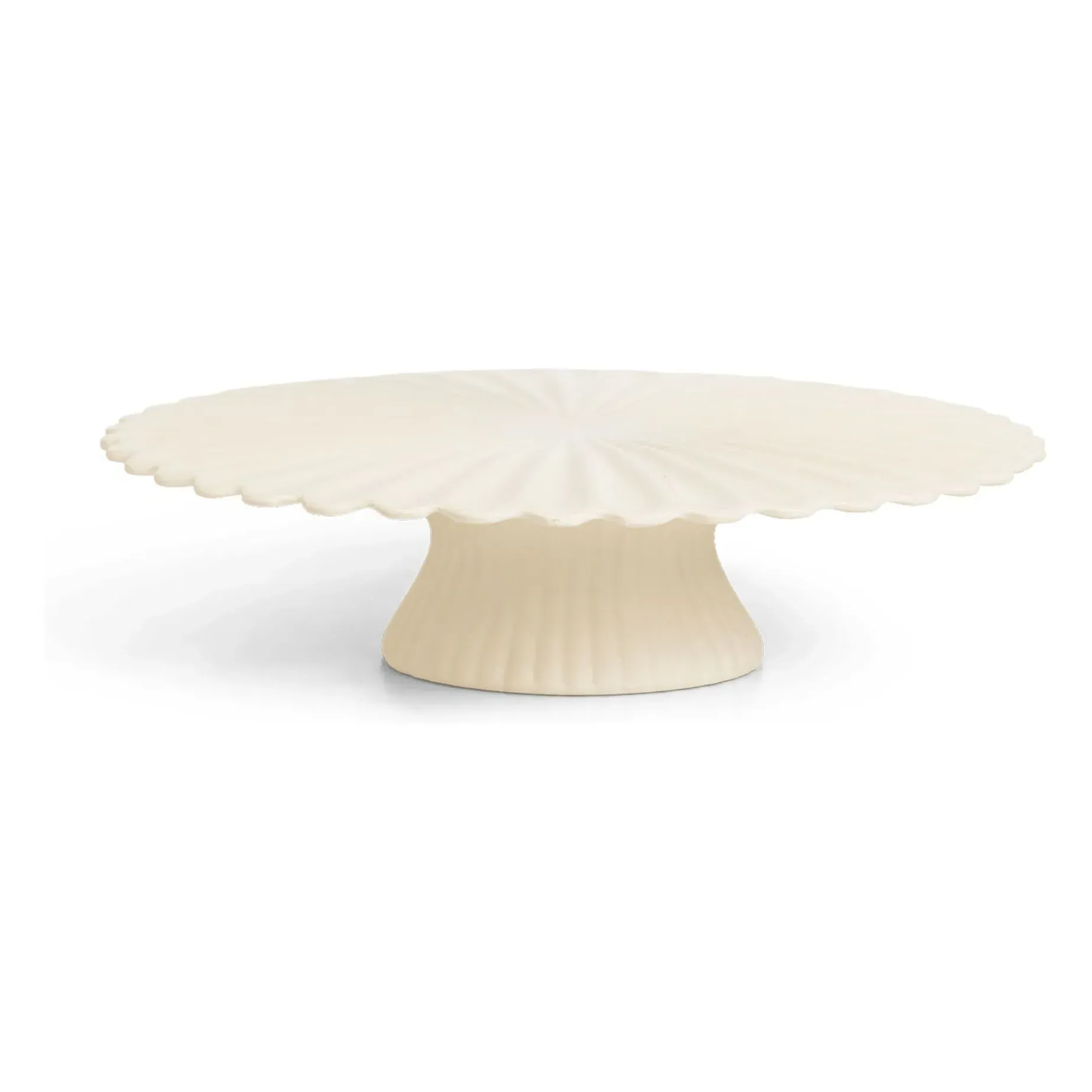 Fountain Round Cake Stand - Off-White, Stoneware product