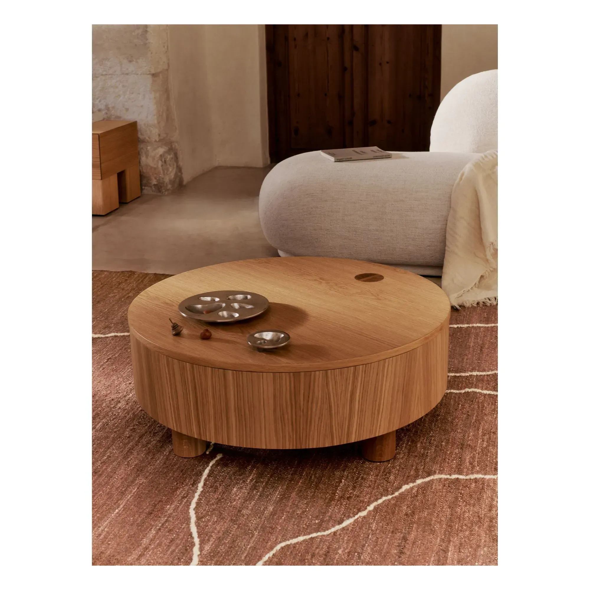 Gesso Jute Rug - Terracotta, Jute alternate view
