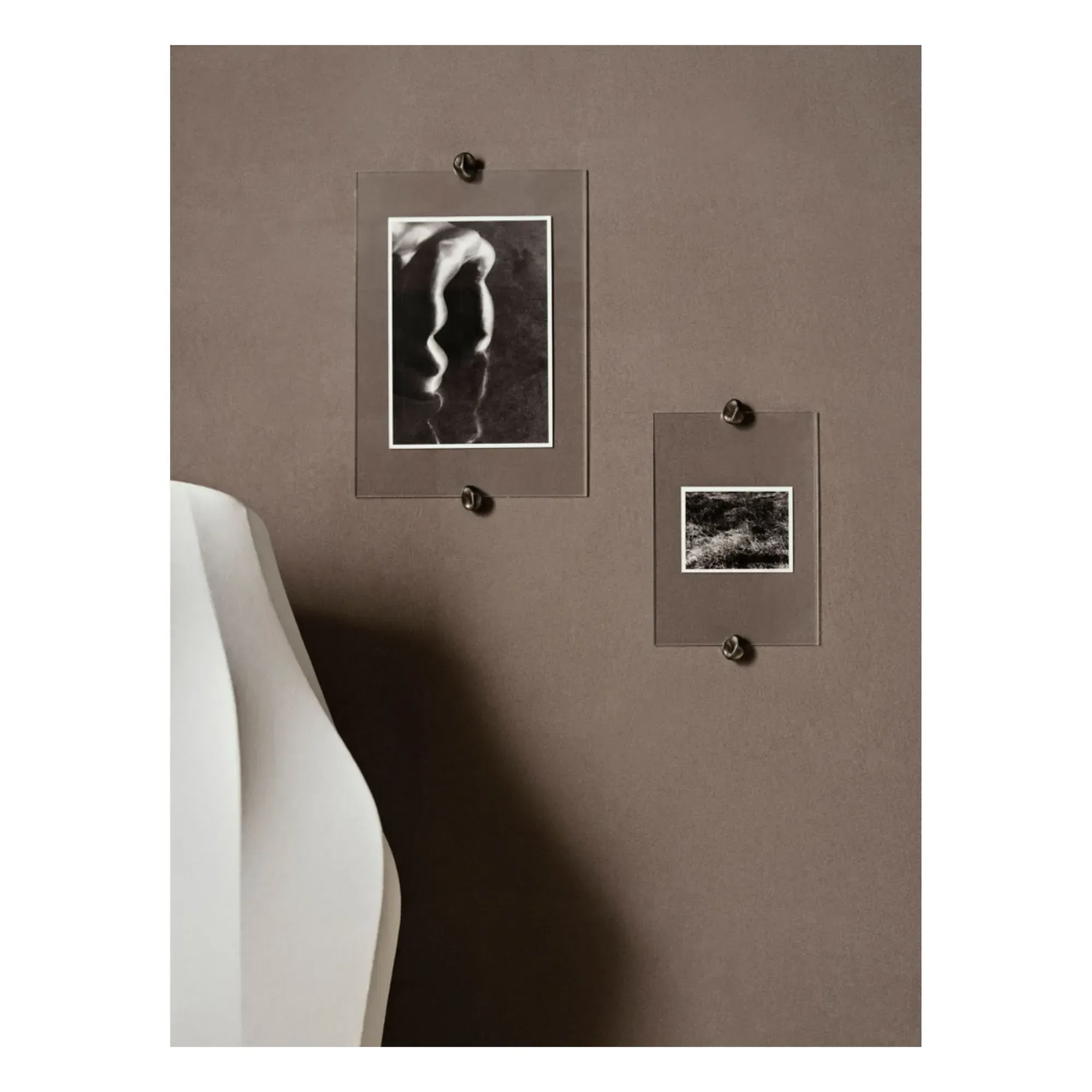 Gravel A5 Photo Frame - Transparent, Brass alternate view