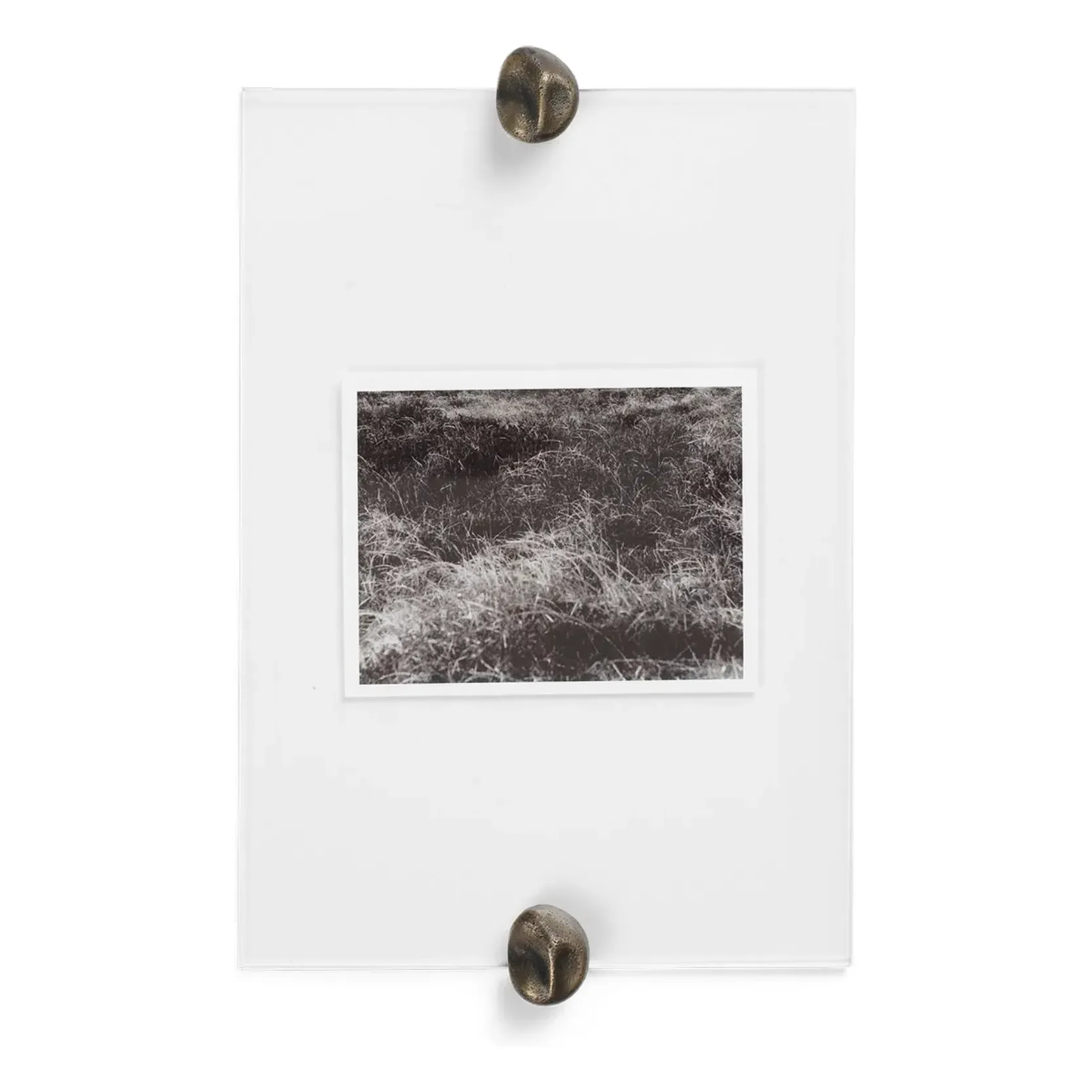 Gravel A5 Photo Frame - Transparent, Brass product