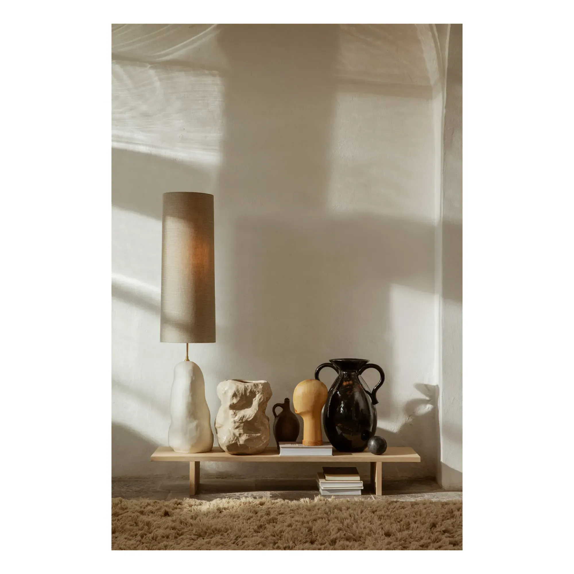 Hebe Lamp Base - White, Ceramic alternate view