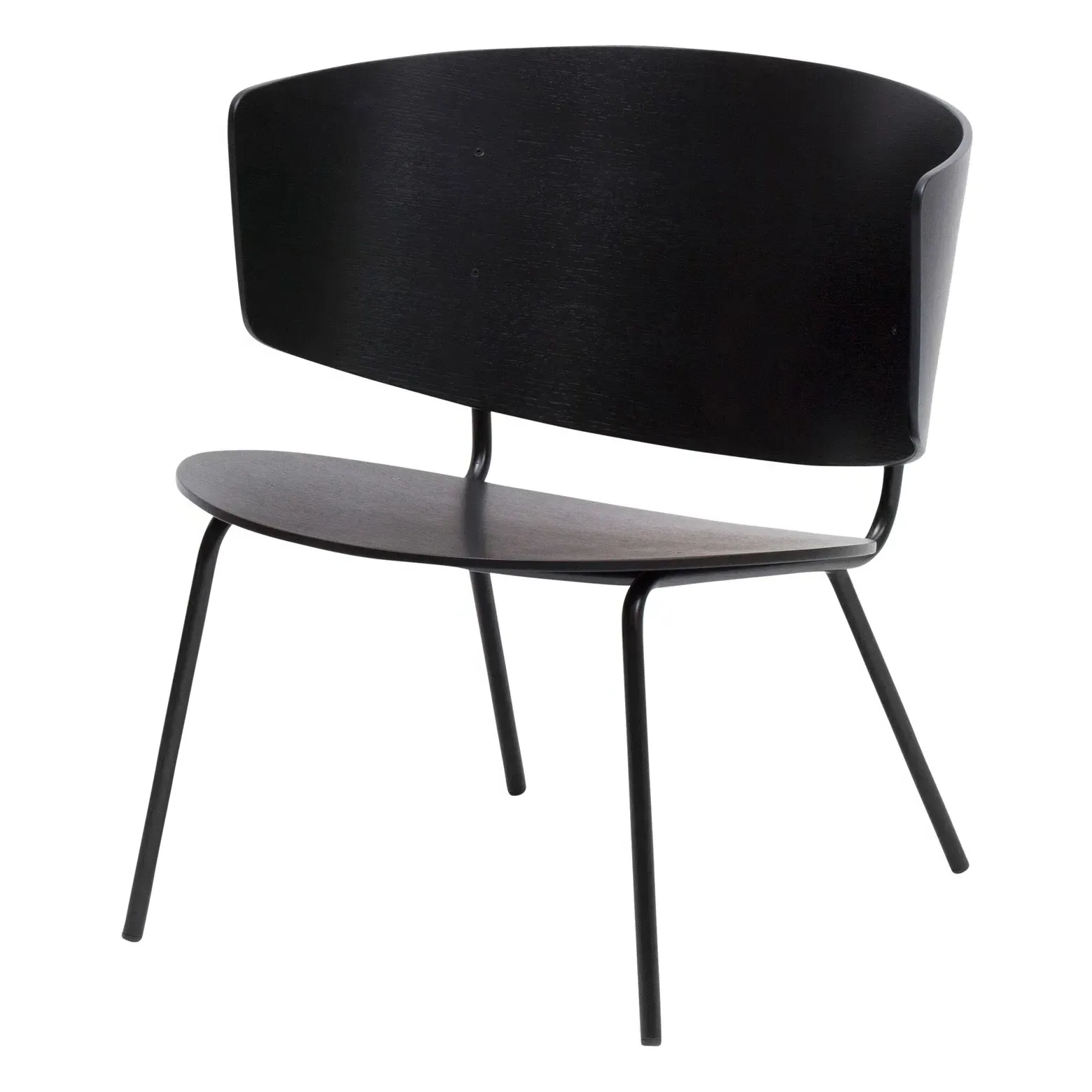 Herman Wood and Metal Lounge Chair - Black product