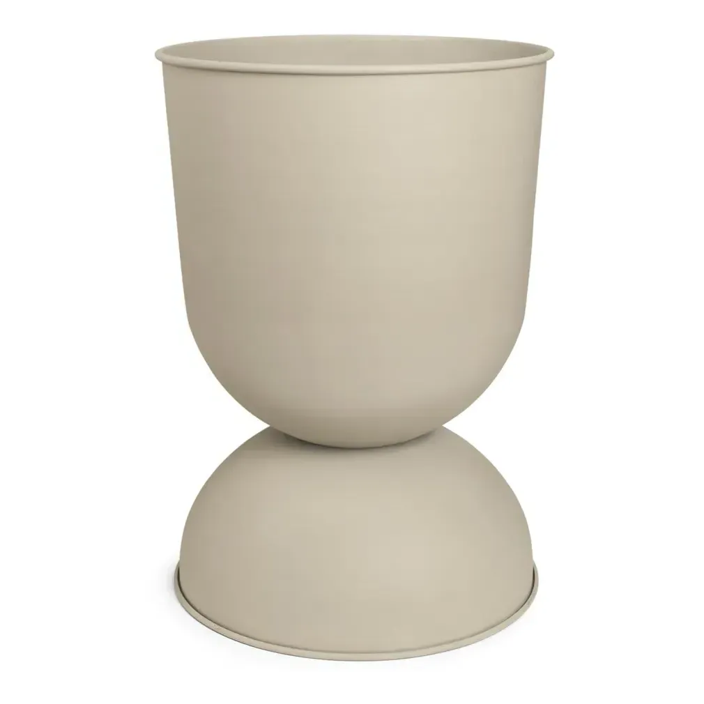 Hourglass Pot - Beige, Iron product