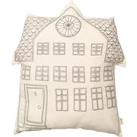 Abode Windows Cushion - Multicoloured, Organic Cotton alternate view