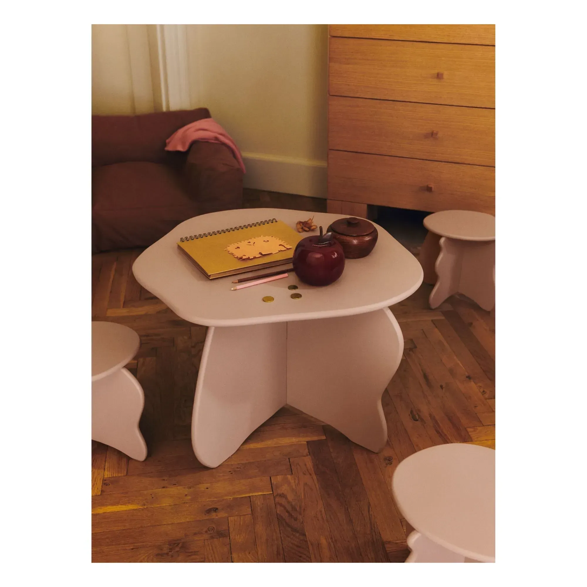 Ferm Living Kids Slope Table - Pink, MDF alternate view