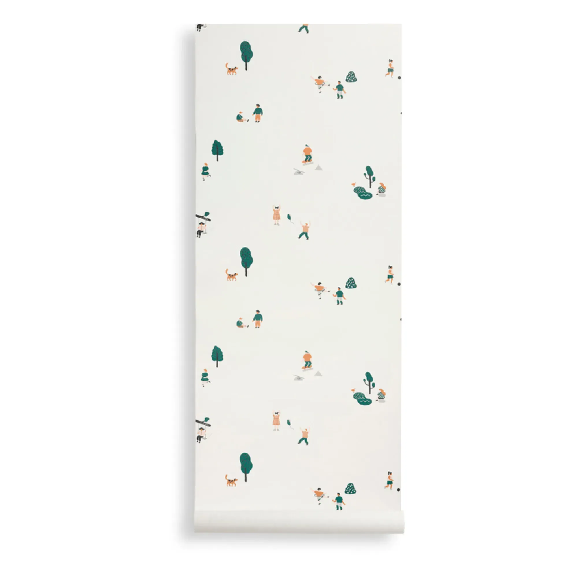 Ferm Living Kids The Park Wallpaper - Off White alternate view