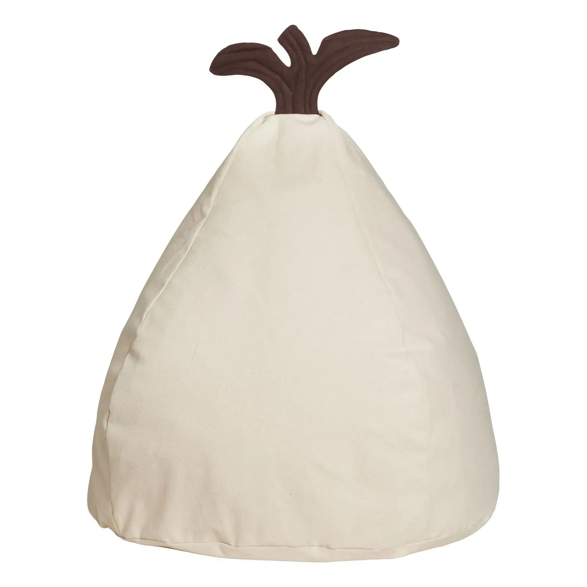 Pear Pouf - Beige, Organic Cotton product