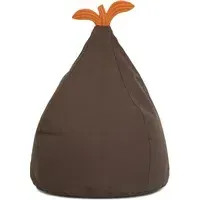 Pear Pouffe - Khaki, Organic Cotton alternate view