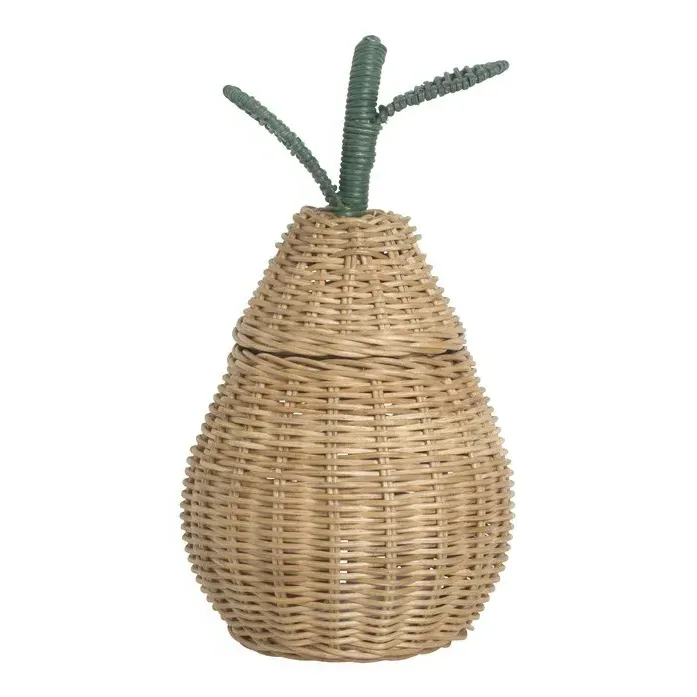 Pear Woven Basket - Natural, Rattan product
