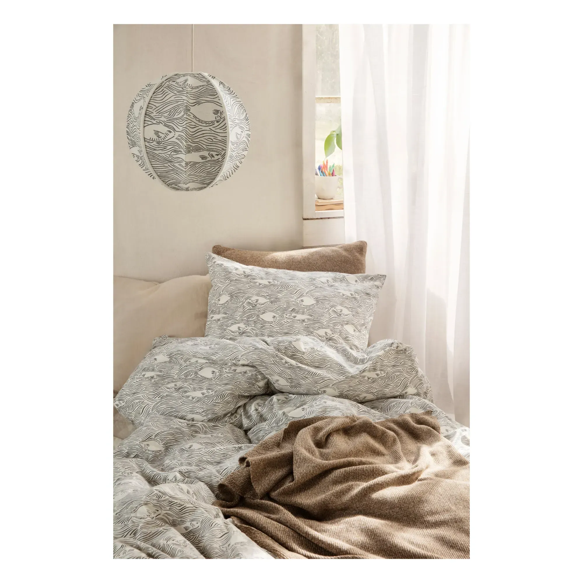 Stream Bed Linen Set - Multicoloured, Organic Cotton alternate view