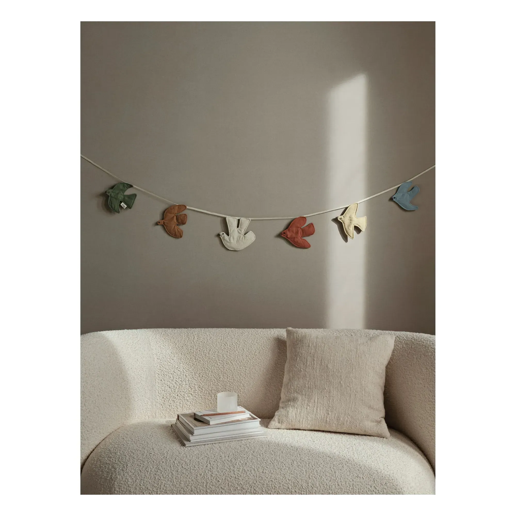 Swif Bird Decorative Garland - Multicoloured, Organic Cotton alternate view