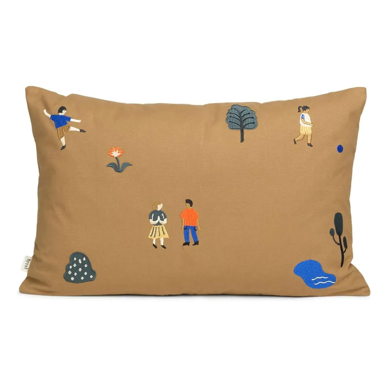 The Park Cushion - Caramel, Organic Cotton product
