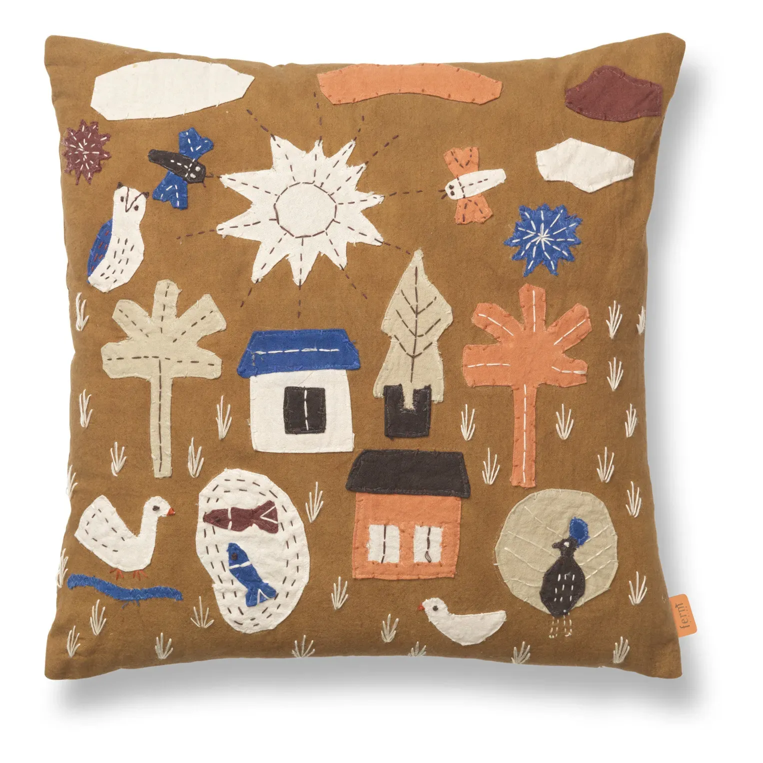 Village Cushion - Camel, Organic Cotton product