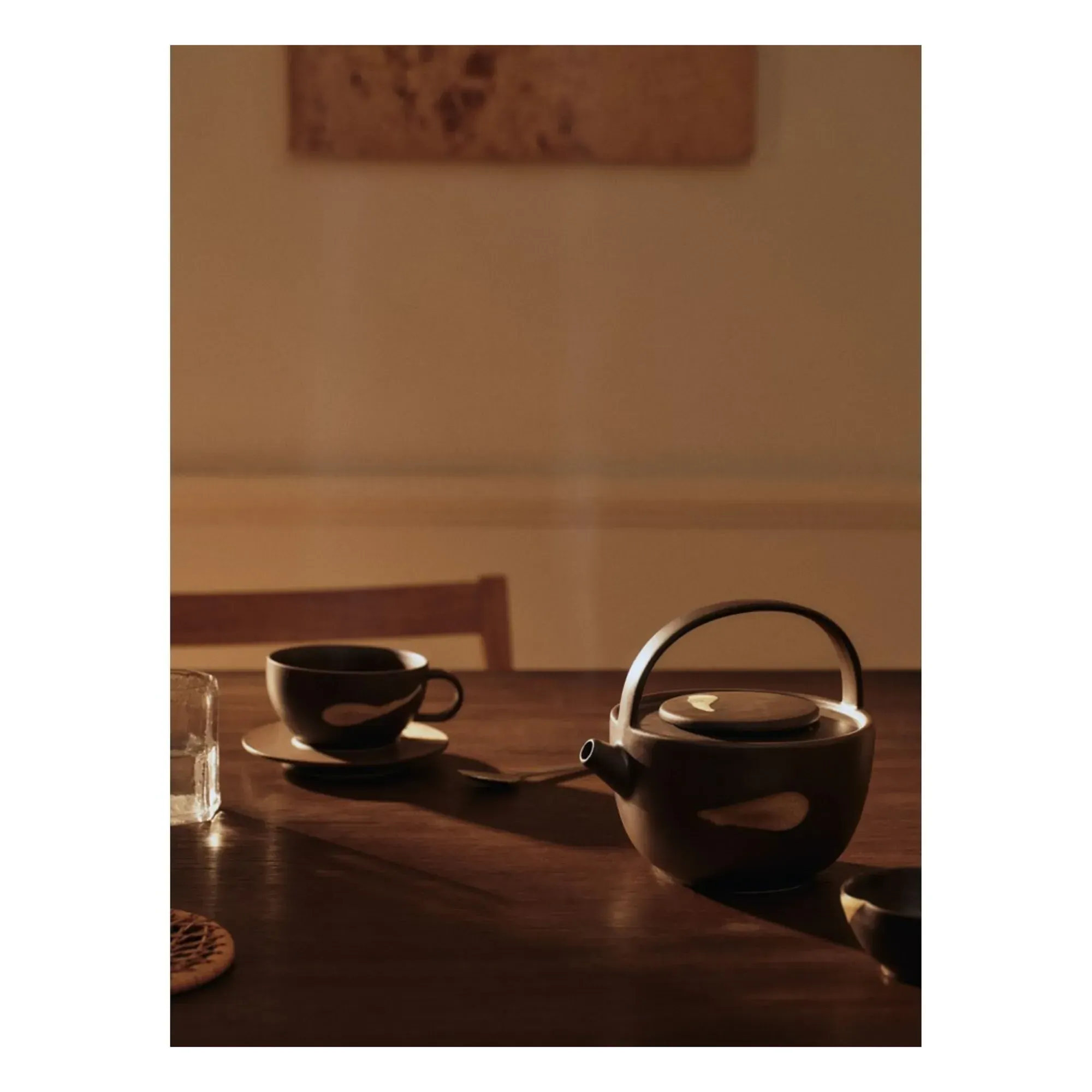 Koyo Teapot with Infuser - Brown, Glazed Stoneware alternate view