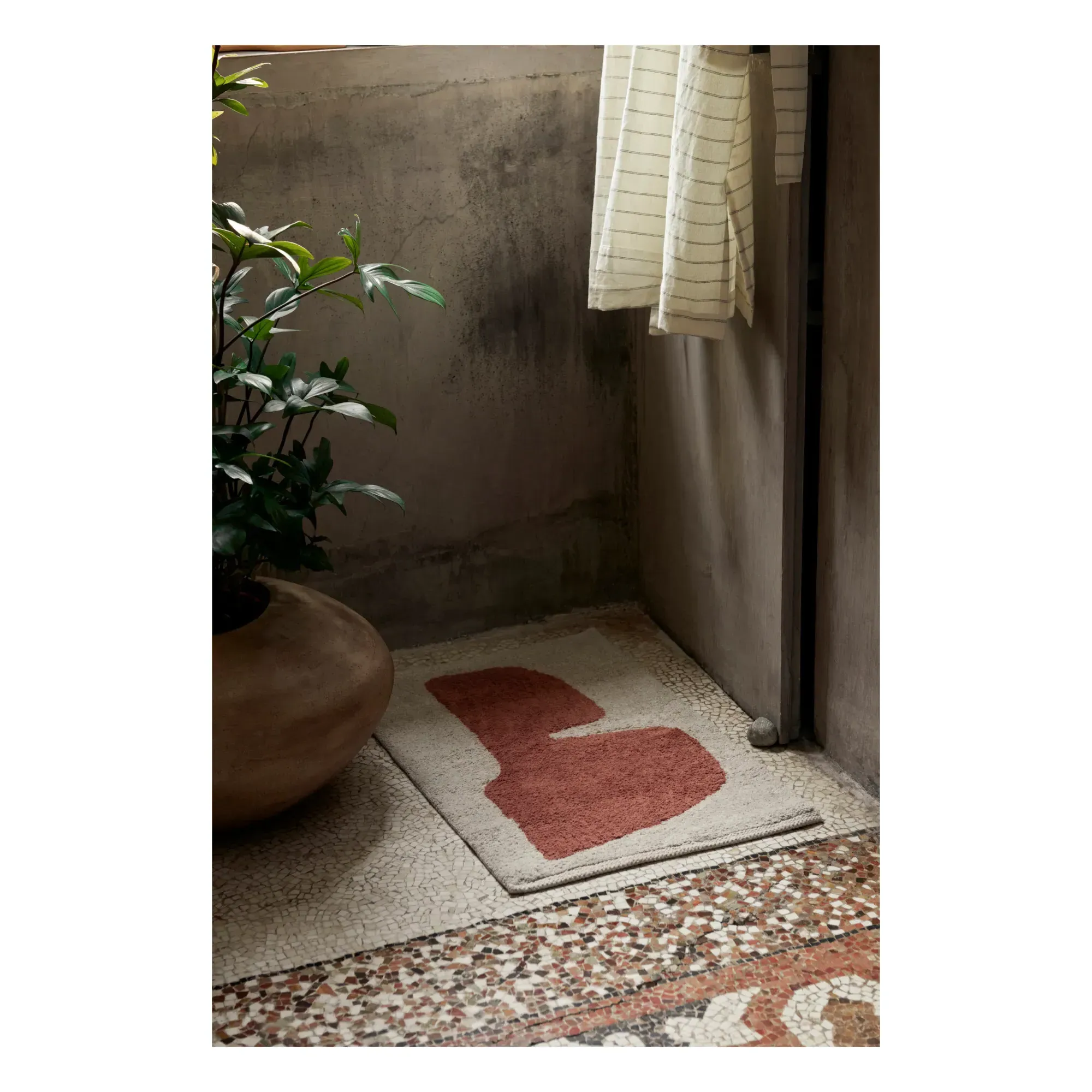 Lay Bath Mat - Brick Red, Organic Cotton alternate view