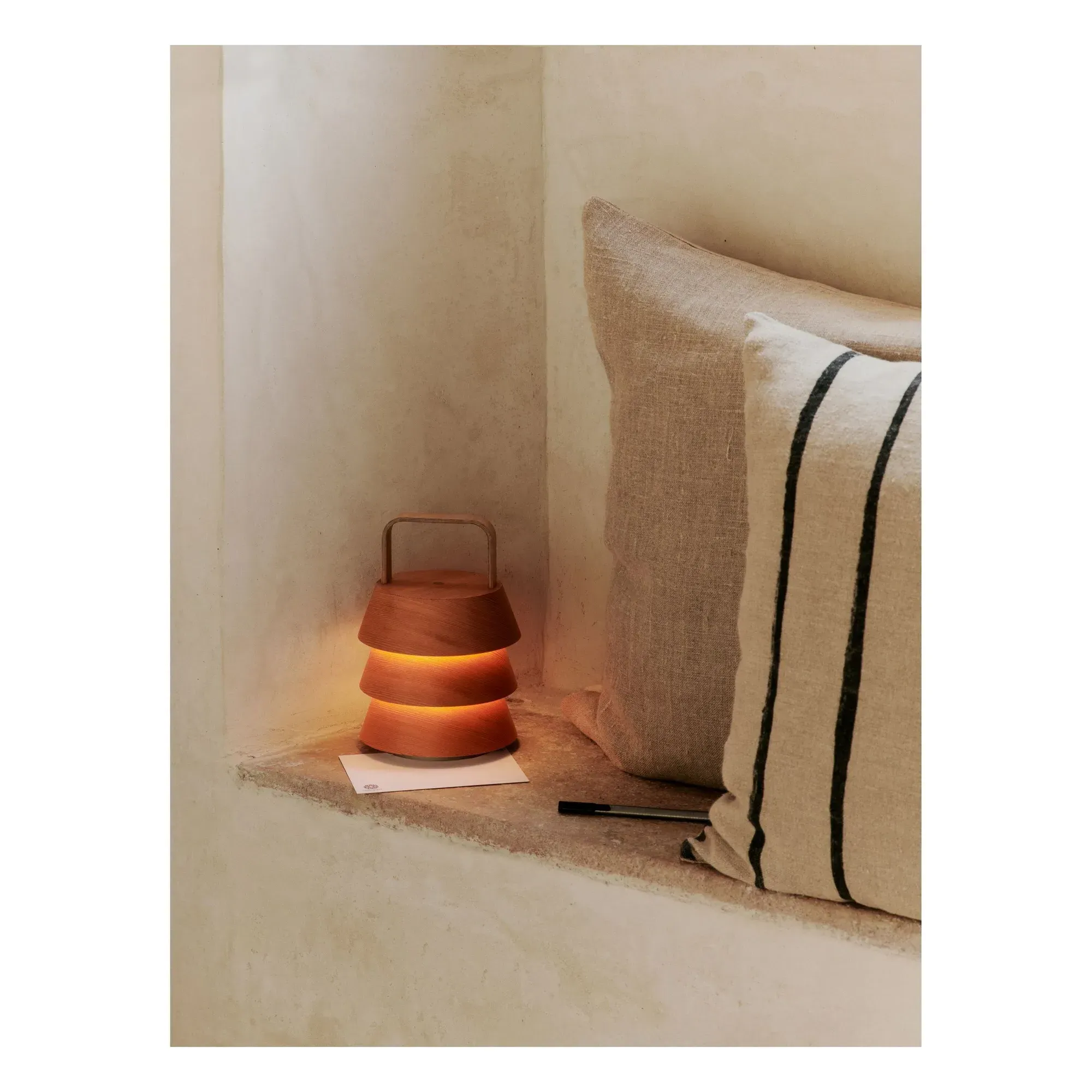 Luver Portable Table Lamp with Dimmer - Brown, Douglas Fir alternate view