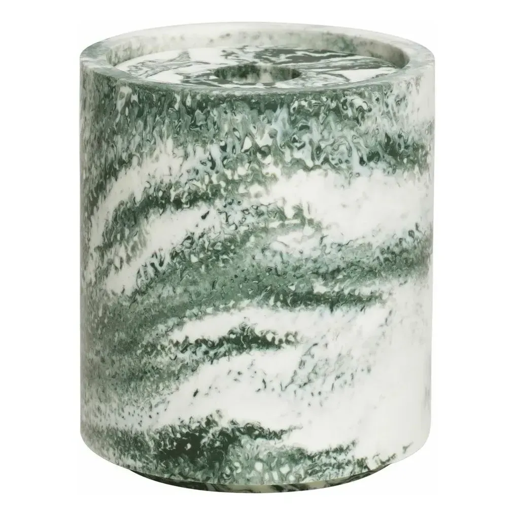 Mist Round Swab Box with Lid - Green, Resin product