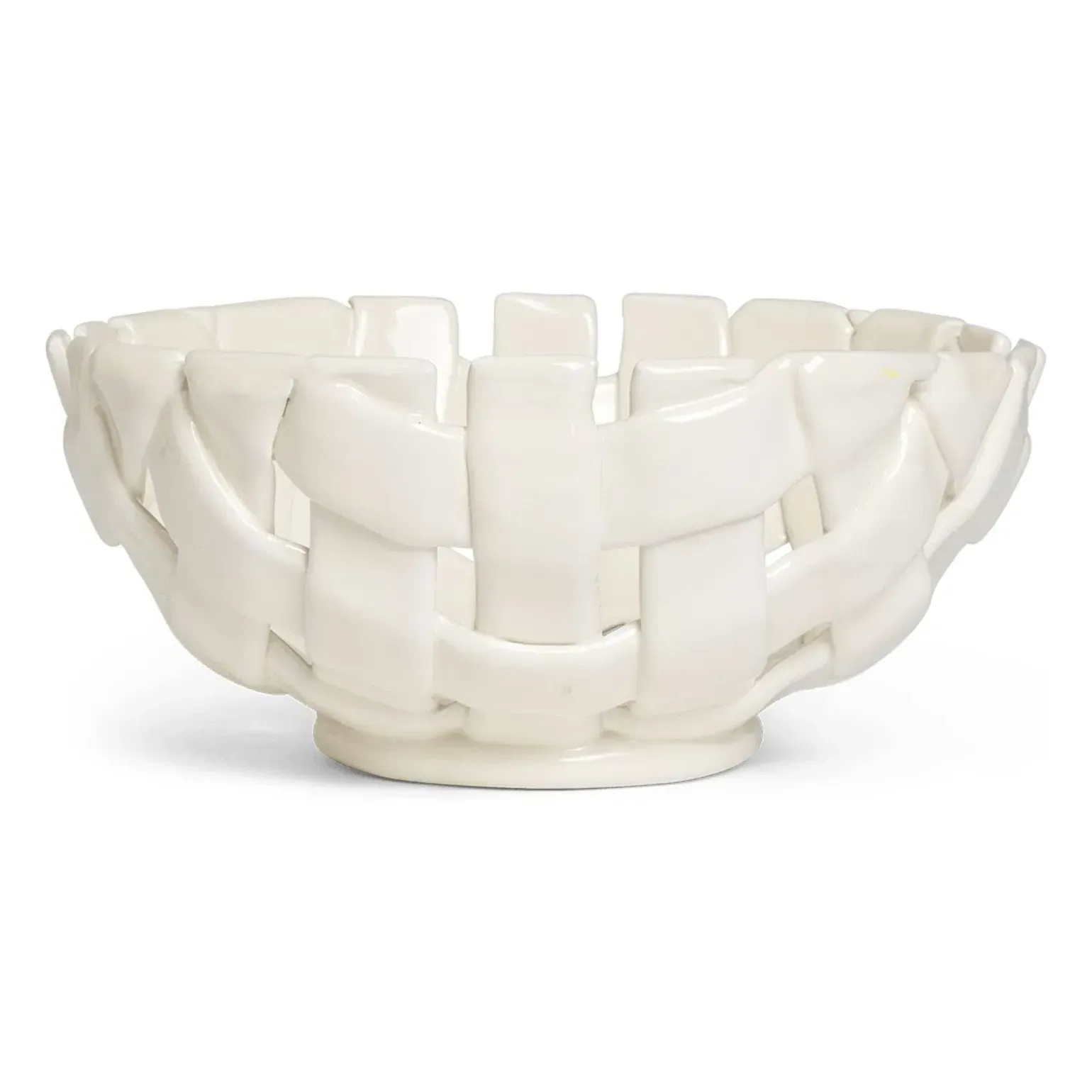 Plait Ceramic Basket - Off-White product