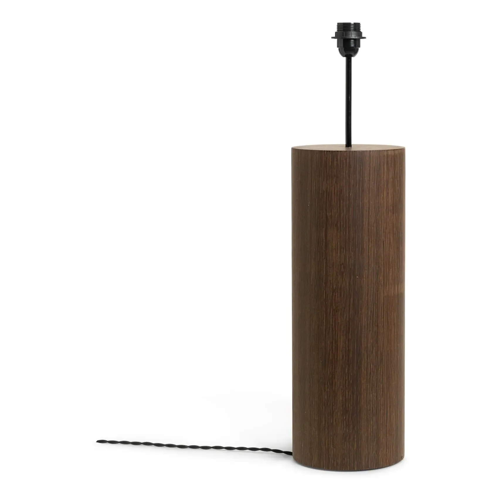 Post Lamp Base - Smoked Oak, FSC Wood product