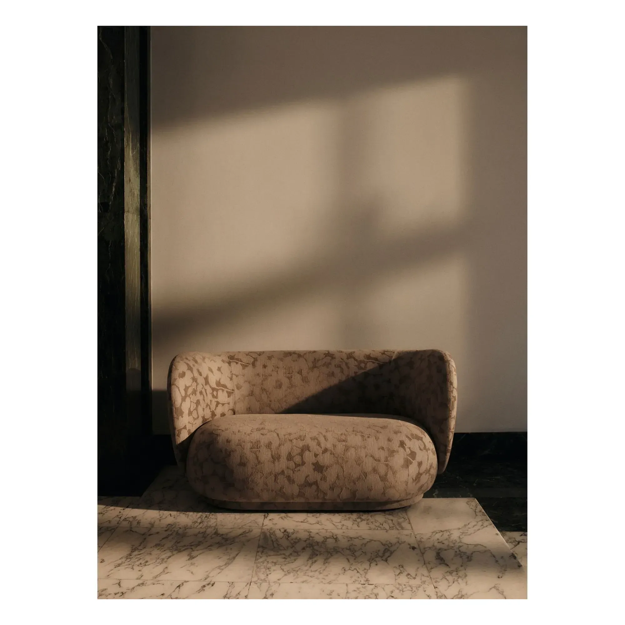 Rico 2-Seater Sofa - Taupe Brown, Chenille alternate view