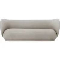 Rico 3-Seater Sofa - Sand, Brushed Polyester alternate view