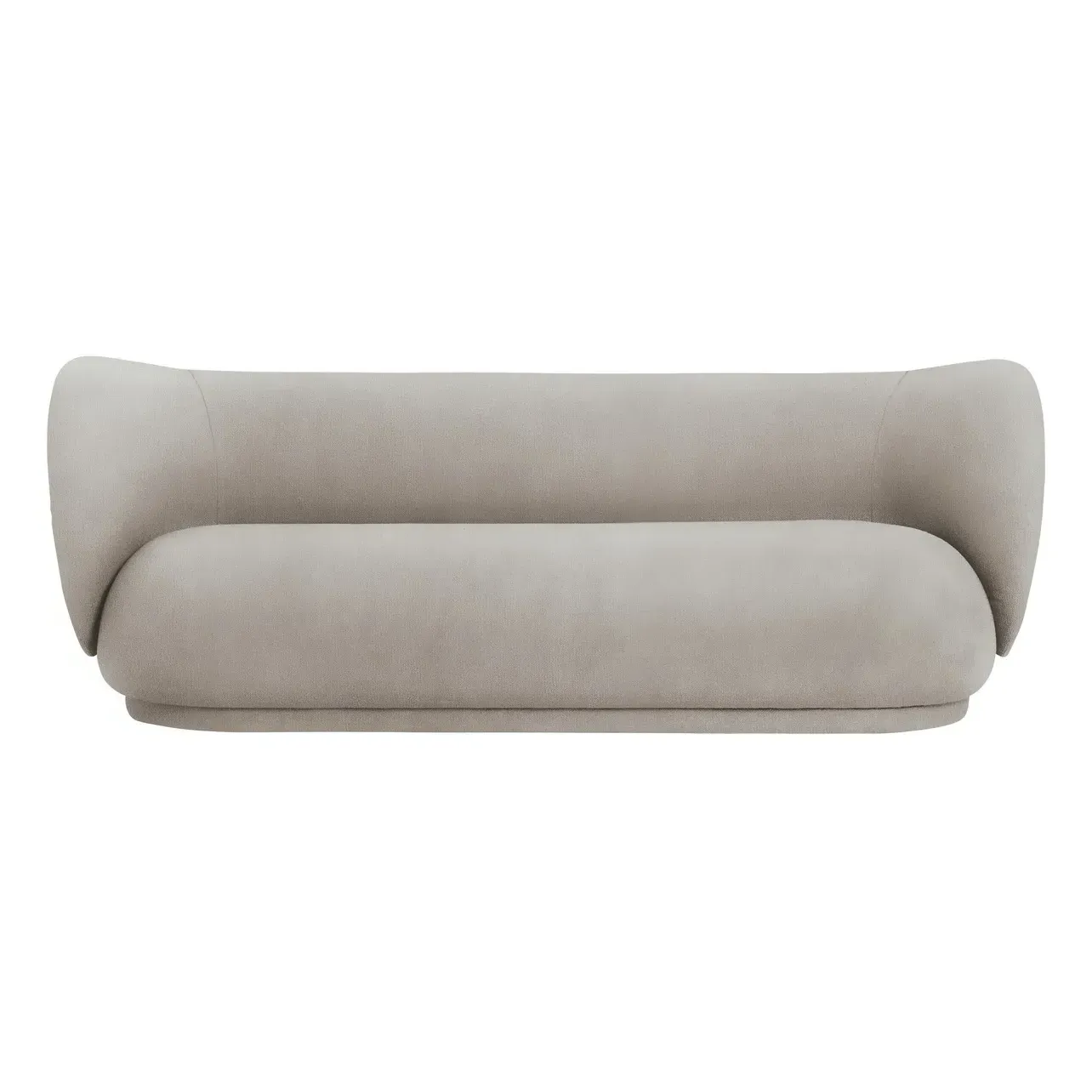Rico 3-Seater Sofa - Sand, Brushed Polyester product