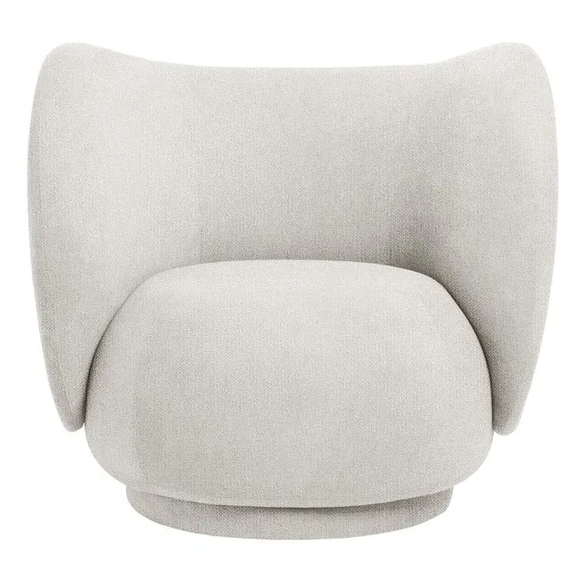 Rico Armchair with Bouclé Upholstery - Cream product