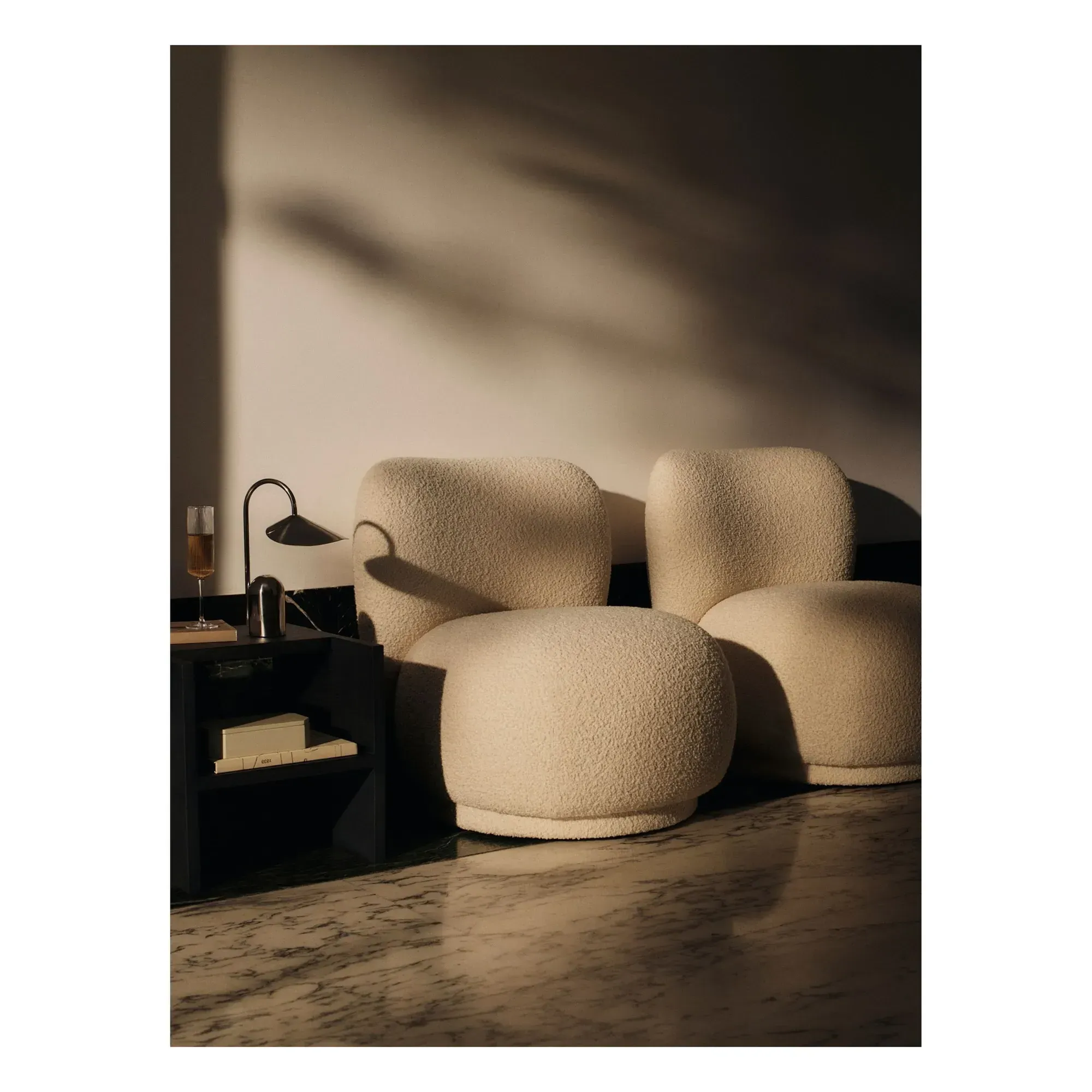 Rico Piccolo Armchair - Cream, Bouclé alternate view