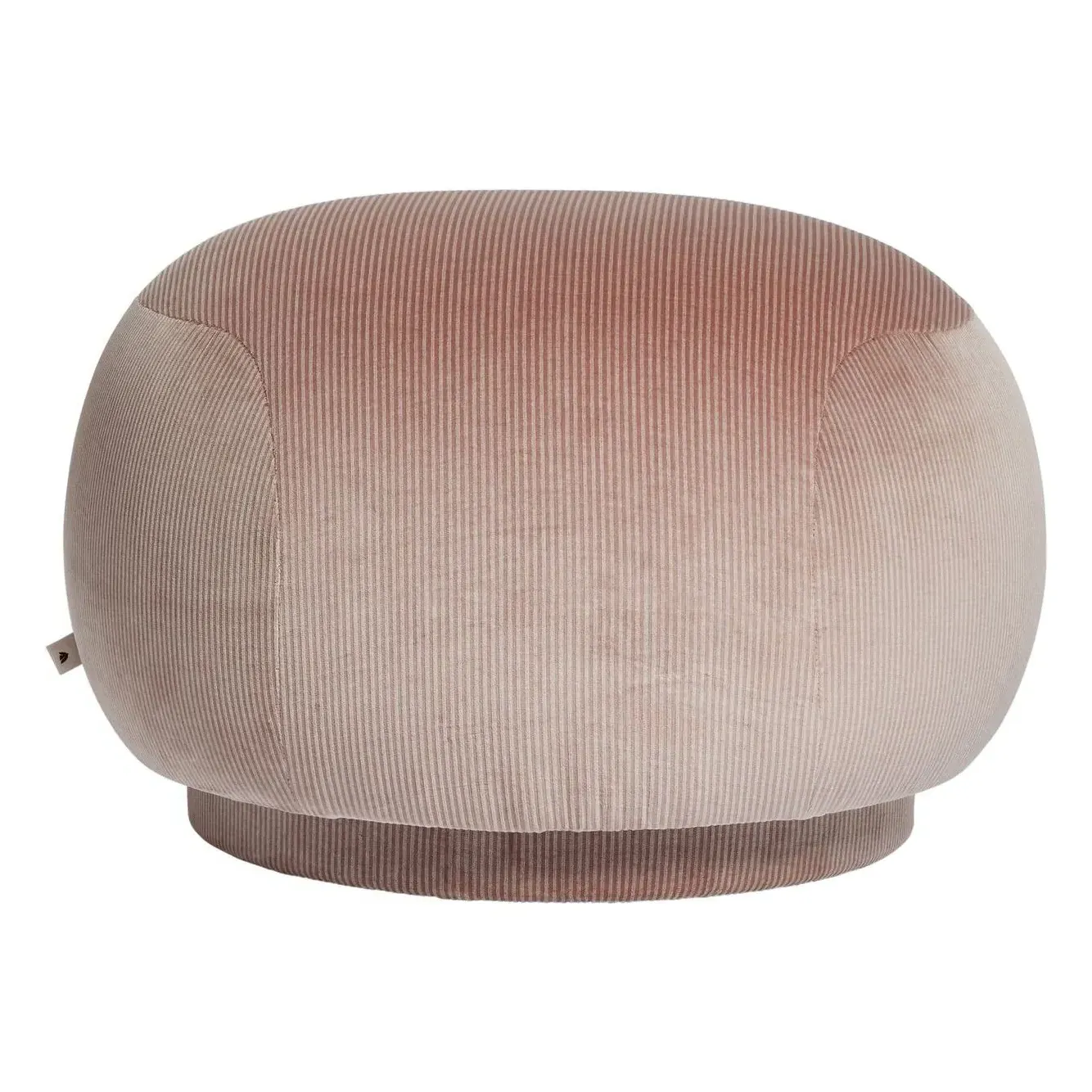 Rico Round Pouffe - Blush, Devoré Velvet product