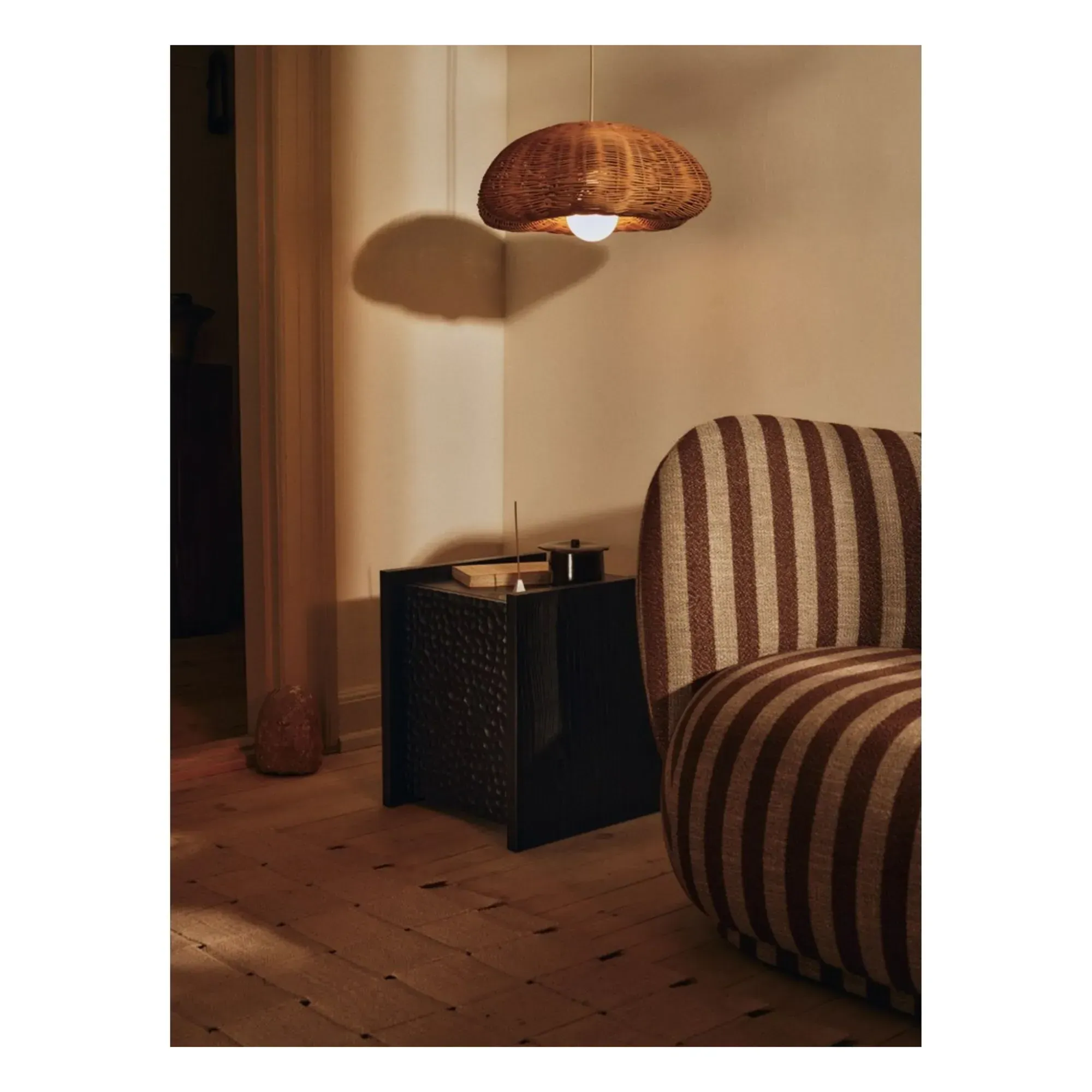 Rivan Wicker Lampshade - Natural, Rattan alternate view