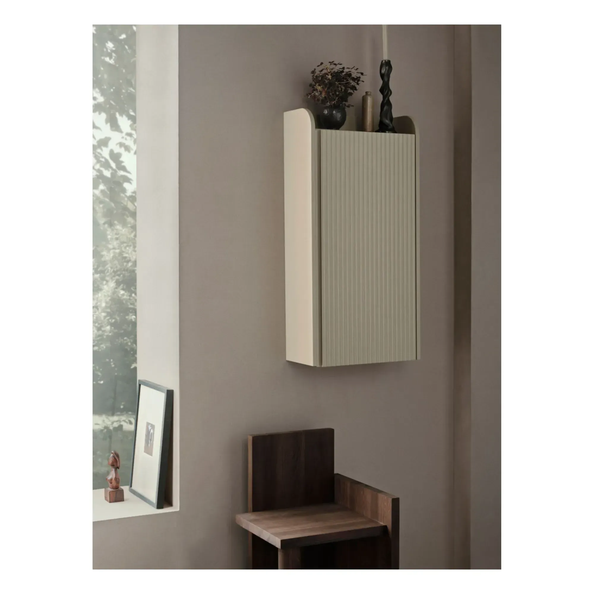 Sill Wall Cabinet with Door - Sand, MDF alternate view